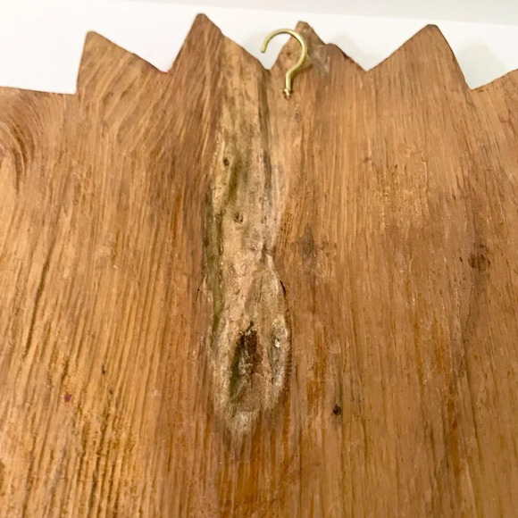 Vintage Wooden Carved Sun Moon Unity Wall Plaque 16 Inch Art - Picture 10 of 12